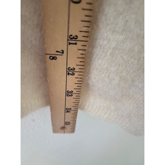 Zara Turtle Neck Sleeveless Knit Sweater Dress Beige L - Picture 9 of 13